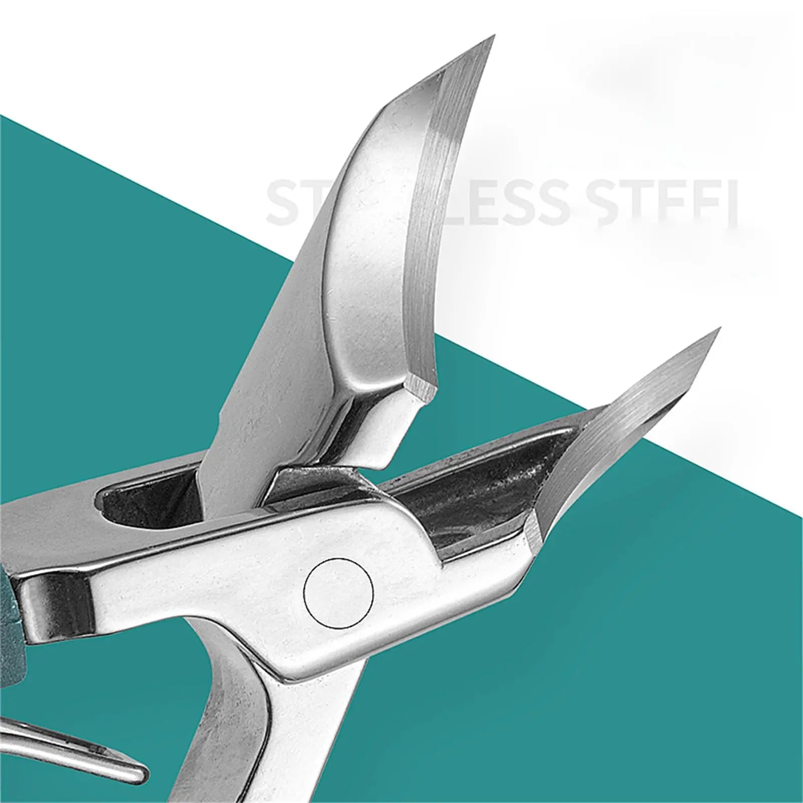 Toenail Clipper Straight Blade for Ingrown Thick Nails Stainless Steel Sharp Pointed Tip Pedicure Nail Clippers Manicure Tools