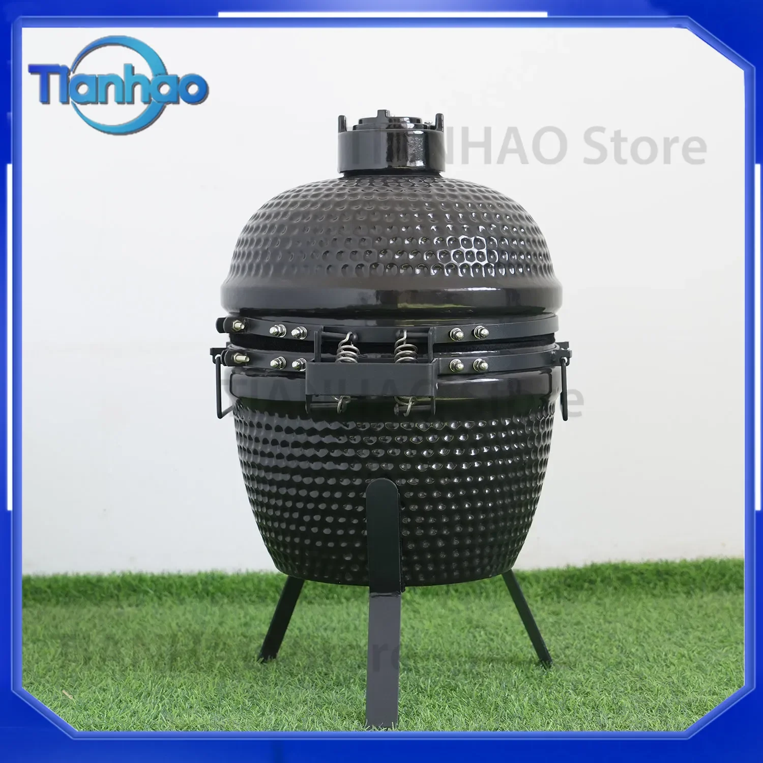 Barbeque Grill with Ceramic Coating for Easy Cleaning and Heat Retention for Universal Use