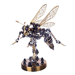 3D Mechanical Wasp Assembly Stainless Steel Insects Puzzle Model Kit DIY  Crafts Model Building Toys Hobbies Gifts