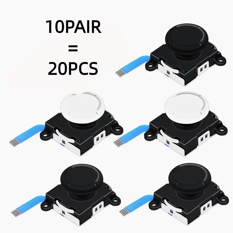 10pair=20pcs Left/right Analog Joystick 3d Replacement Joystick Analog Thumb Stick For Nintendo Switch Controller