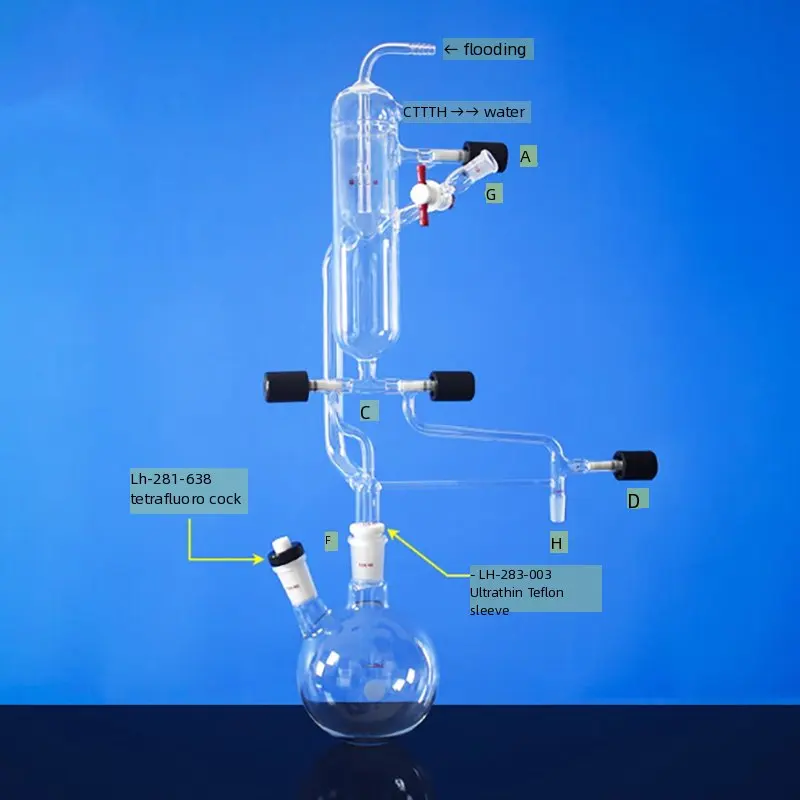 Solvent purification and drying device distillation flask 125ml250ml500ml anhydrous and oxygen-free distillation