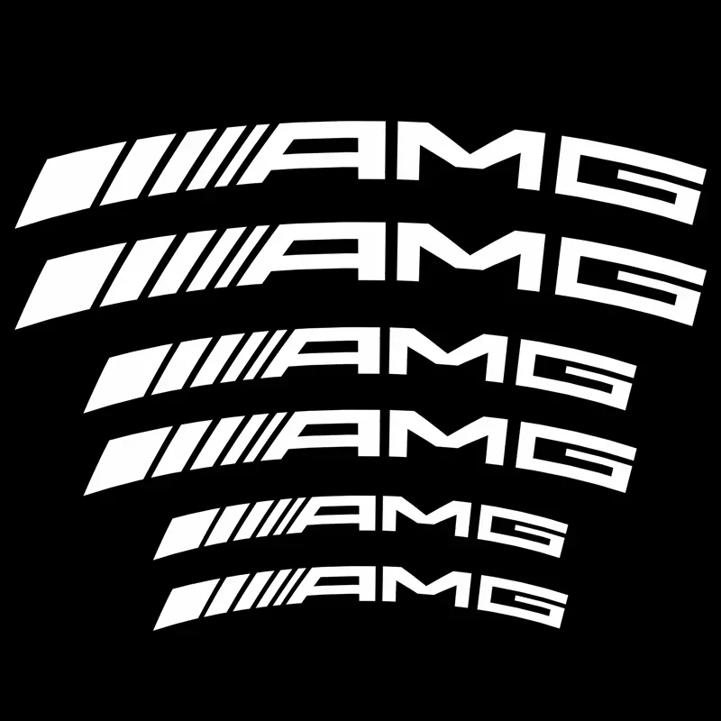for  Car Goods Brake Caliper Badge Sticker Decoration Sticker Decal For Mercedes Benz AMG class GLE GLK W203 W212 W205 W206 W220 view 4