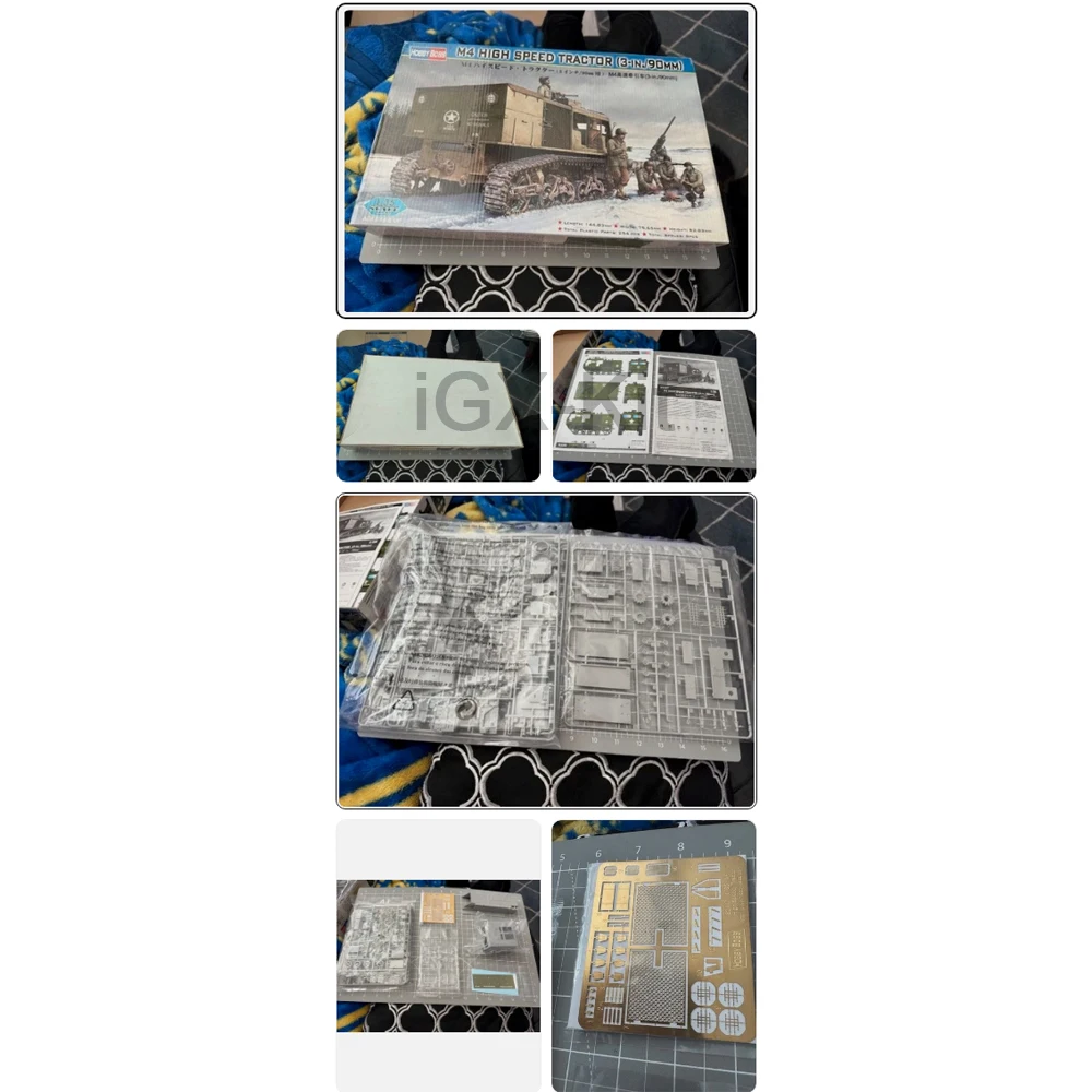 

Hobbyboss 82407 Масштабная модель 1:35: Высокоскоростной трактор M4 (США), 3 дюйма/90 мм, пластиковый сборный конструктор, набор для хобби и моделирования
