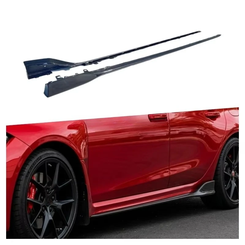 OEM Style Side Skirts for 23-25 Civic Type-R FL5 Real Carbon Fiber Winglet Side Skirt