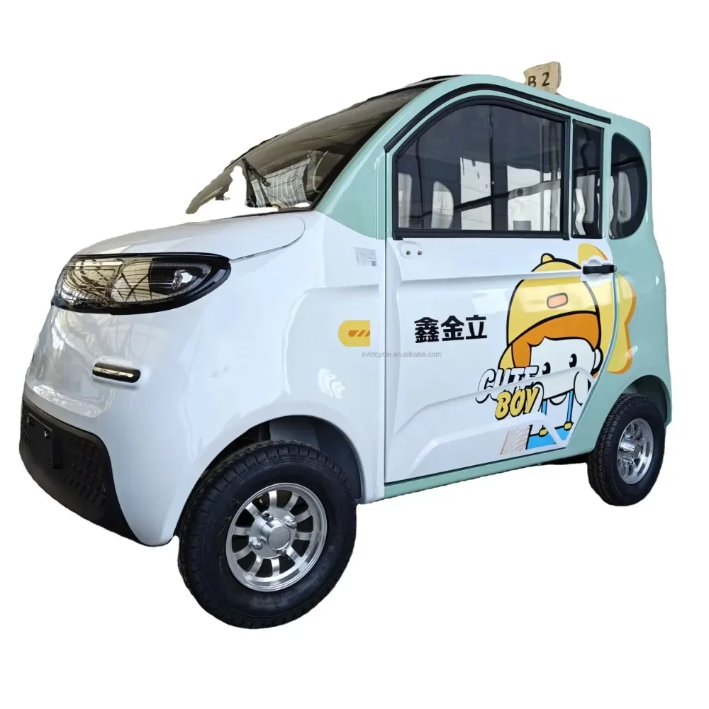 

China's New Design Family 4-Wheel Slow Fully Enclosed Adult Driving Left Rudder Drives Electric Car with Passenger Seat