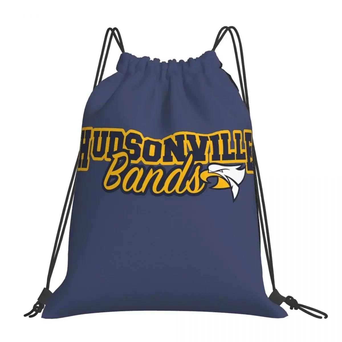 

Hudsonville Bands Backpacks Casual Portable Drawstring Bags Drawstring Bundle Pocket Sundries Bag BookBag For Travel School