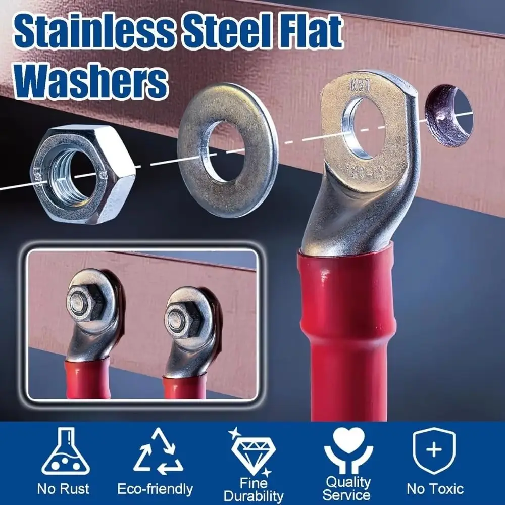 180PCS 304 Stainless Steel Stainless Steel Sealing Gasket Flat Design Solid Construction Sump Plug Washer Corrosion Resistant