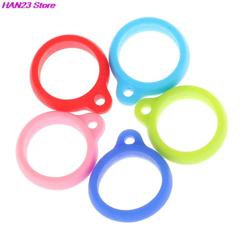 10Pcs Rubber Ring Rope Pen Lanyard Holder Soft Hoop Universal 8mm/13mm/20mm/16mm Silicone Ring Bands Silicon Rings