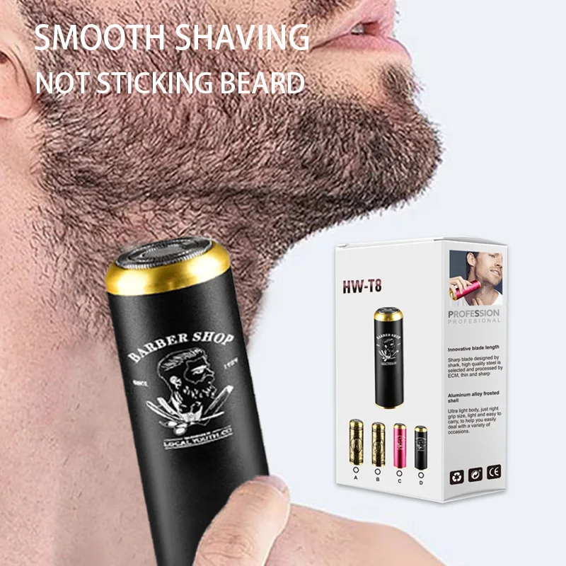 Electric Shaver Men'S Travel Car Aluminum Alloy Mini Shaving Shaver Portable Electric Shaver Mini Stainless Steel Sharp Razor