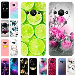 For Xiaomi Redmi A3 2024 Case Transparent Cute Soft Silicone TPU Coque Funda For RedmiA3 A 3 4G Phone Cover Clear Capa 6.71''