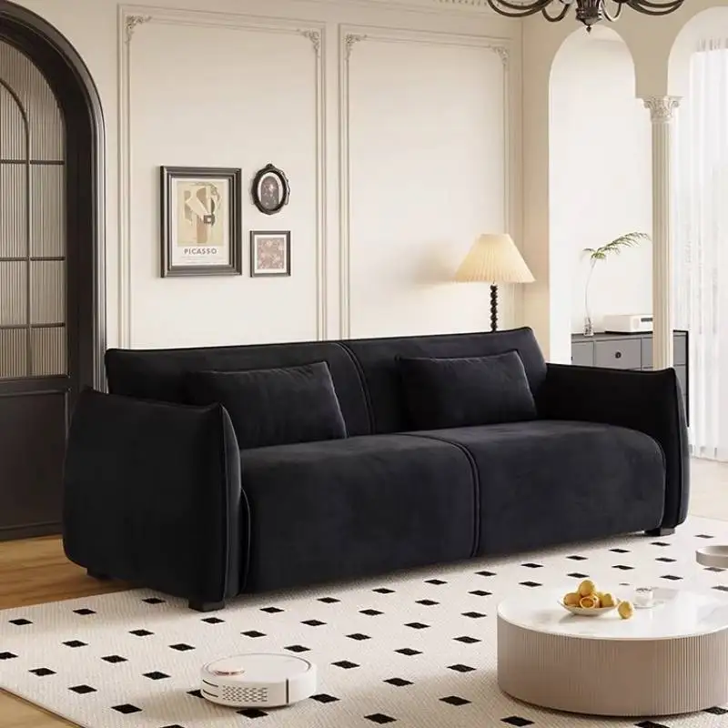 Komfortables Lounge-Sofa Minimalistisches Nordisches Modernes Bodensofa Wohnzimmer-Sofas Sektionales Akzent-Möbelstück für Zuhause