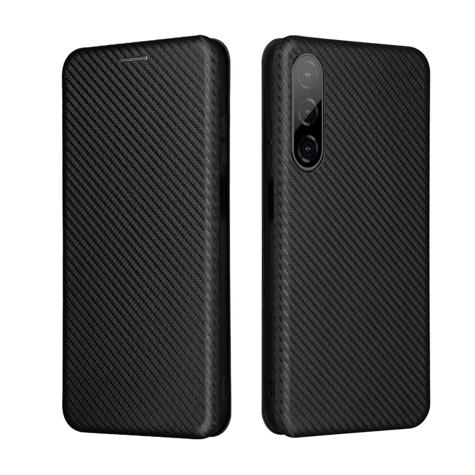 New Style For HTC Desire 22 pro Luxury Carbon Fiber Leather Case Flip Wallet BOOK Shockproof Full Cover For HTC Desire22 pro Cas