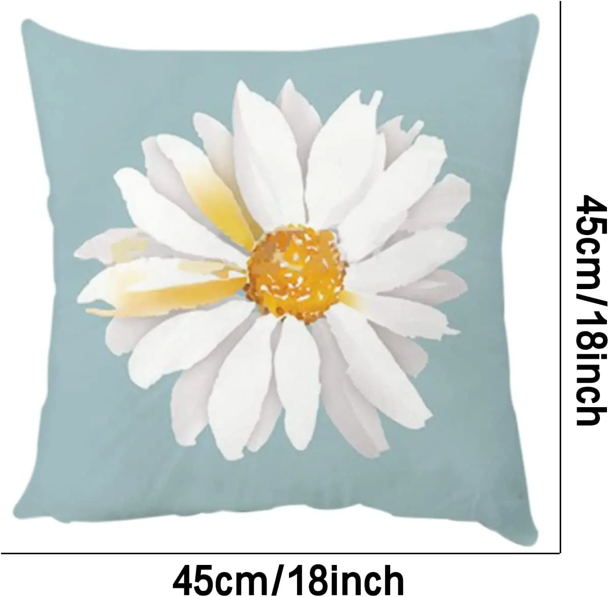 Daisy Cushion Cover Sofa Bed Autumn Decor Pillow  Garden Outdoor Home