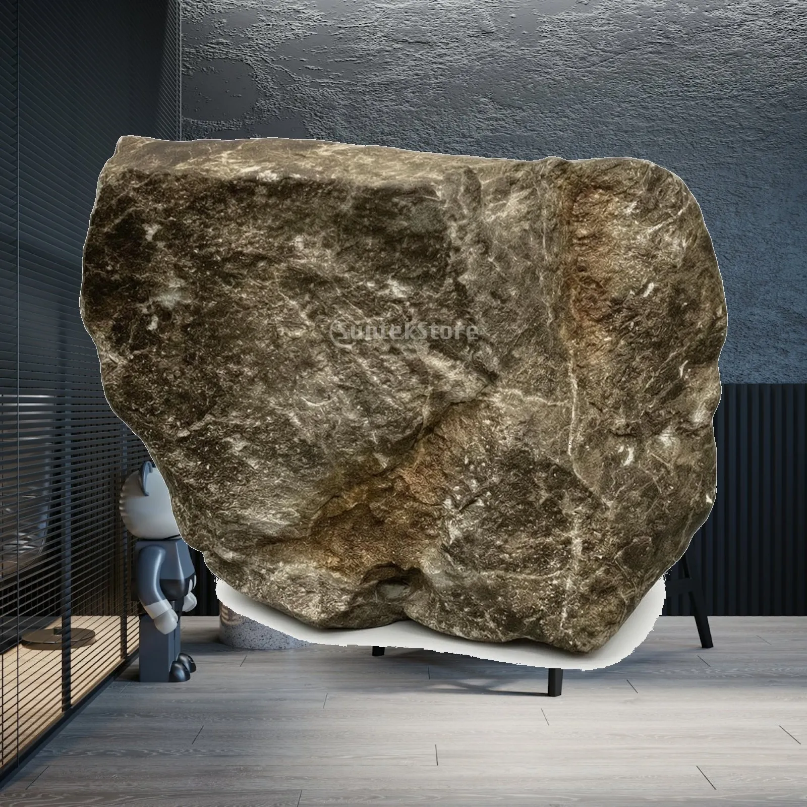 Artificial Faux Landscape Rock for Photography Prop Lightweight PU Foam Decor Weathered Stone Texture for Scenery Art Display
