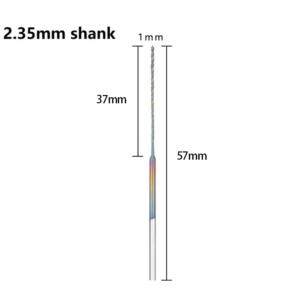 Power Tool Drill Bit Drill Drilling High Speed Steel Punch Quenched Quenched Drill Bit Shank 1PC 2.35MM Amber Auger-drill