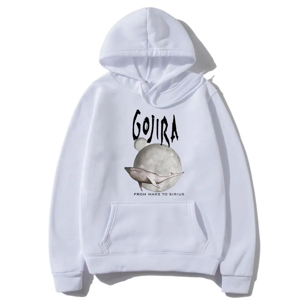 France Metal Band Gojira From Mars To Sirius Flying Whales Music Album Graphic Hoodie Mężczyźni Kobiety Vintage Gothic Rock Sweatshirt