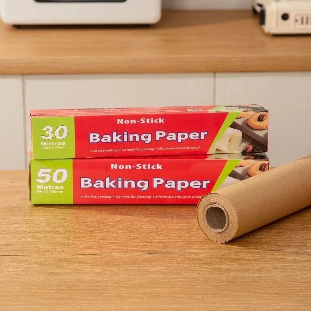 Food Grade Baking Paper Silicone Coated Disposable Non-Stick Parchment Paper Oil Proof Silicone Oil Paper Grilling