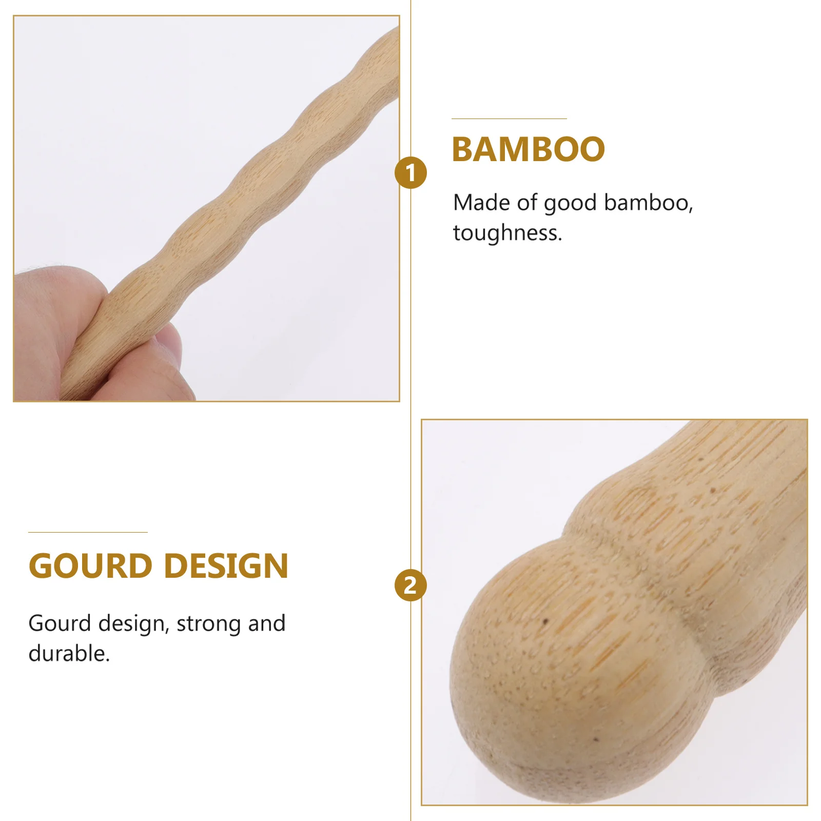 

1 Pair Bamboo Drumsticks Durable Percussion Stick For Stage Performance Music Instrument Accessory 5A Drumstick Professional