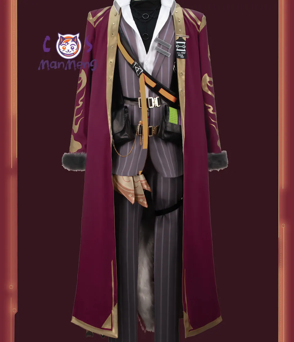 

Bellone Game Arknights Cosplay Costume Men's Woman handsome suit coat vest headwear tail gloves Halloween party new uniform