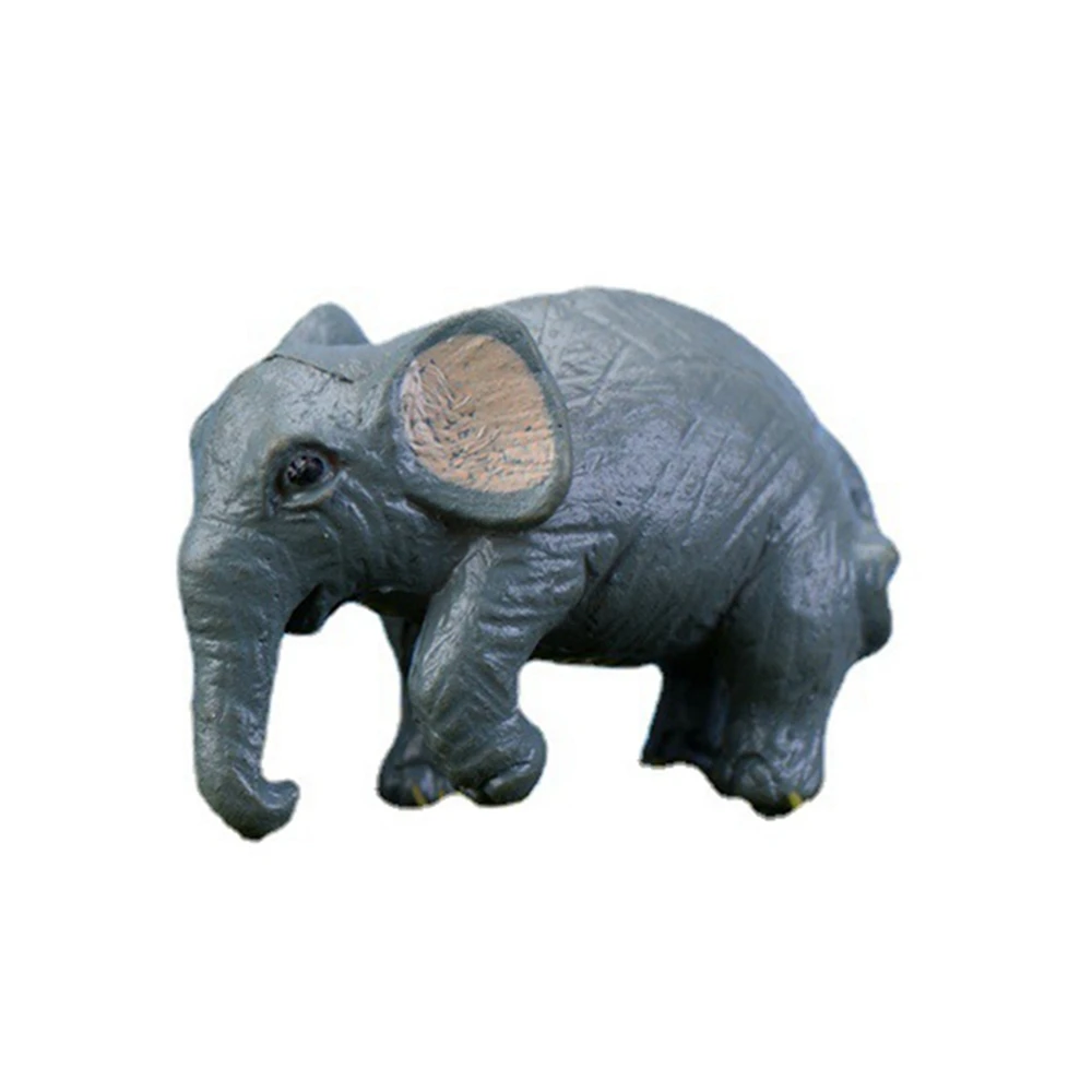 

Terrarium Ornaments Micro Landscape Animal House Decor Elephant Miniature Fairy Garden Figurines
