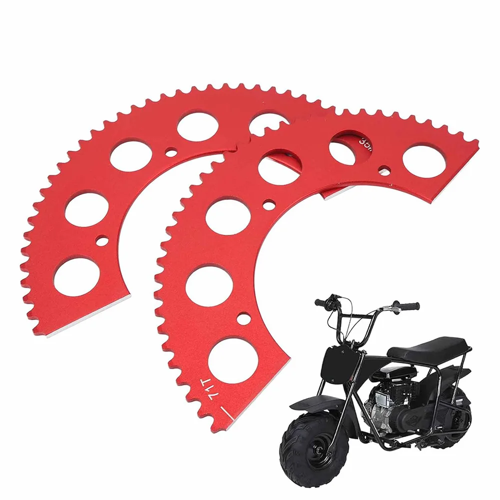 

Aluminum Alloy Red Anodized Aluminum 71T Split Sprocket Cutting Tooth Design Smooth Chain Operation Improves Acceleration