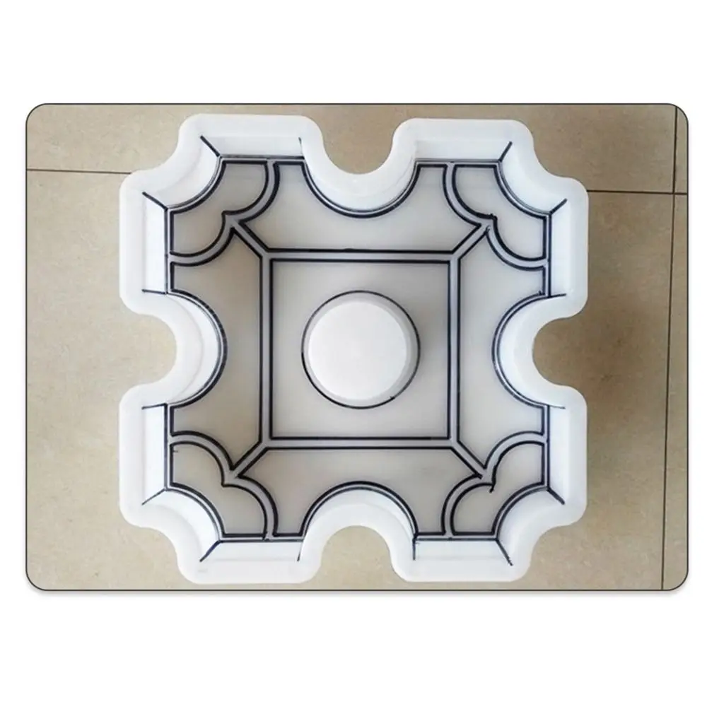 1Pcs 25x6cm Paving Brick Mould Plastic Hollow Grass Stepping Stone Paver DIY Reusable Concrete Path Maker Mold