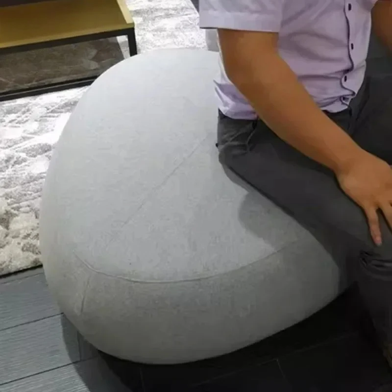 %%Nordic Stool Creative Ottoman Fashion Foot Stool Special-shaped Pebble Multifunctional Big Furniture for Home Portable Design