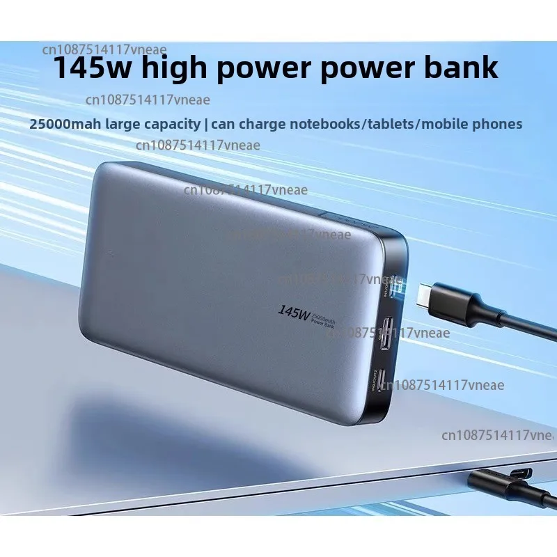 145W Power Bank 25000mAh Portable Charger USB C 3-Port PD3.0 Battery Pack Digital Display 65W Fast Recharge