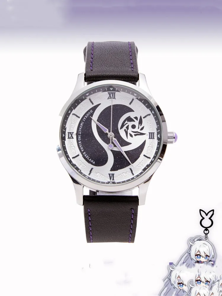 

MiHoYo часы официальный Honkai Impact 3 Kiana Herrscher of FLAMESION тематическая игра Амин косплей ПУ парные часы подарок