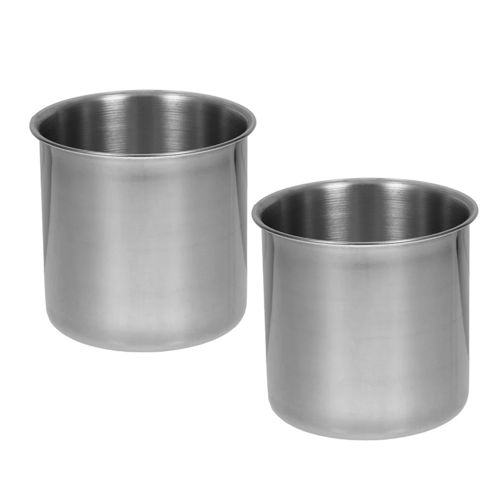 

2 Pcs Stainless Steel Measuring Cups for Rice Cooker Accurate Measurement Easy Cleaning Minimalist Silver Kitchen Tools