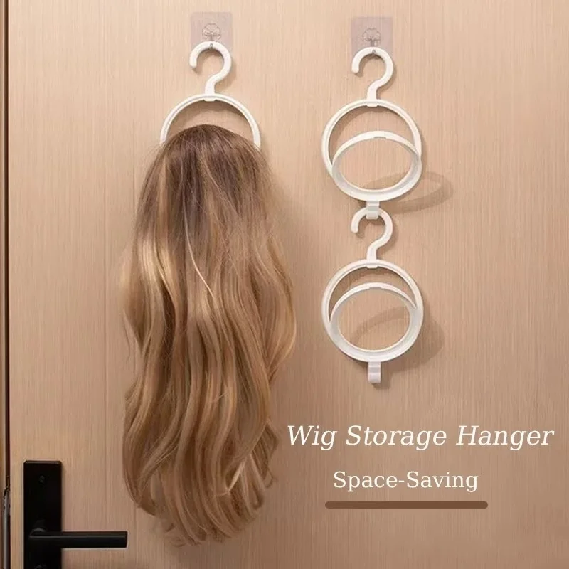 Wig Hanger Wig Storage Holder Portable Hanging Wig Rack Multiple Wigs Sturdy Wig Display Stand Wig Accessories for Home Storage