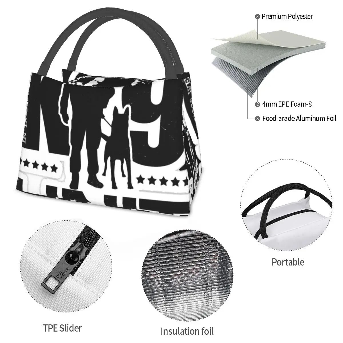 K9 Unit Portable insulation bag for Cooler Thermal Food Office Pinic Container