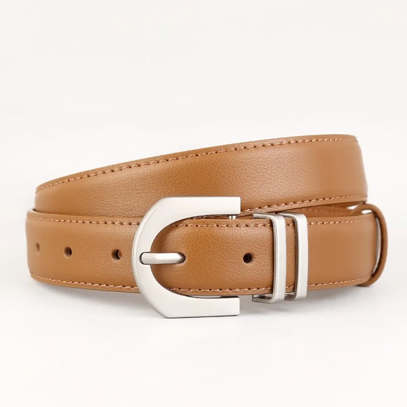 新しいファッショナブルなスタイル多用途女性のベルト耐久性のある本物の牛革装飾的なスカートマッチングジーンズウエストベルト