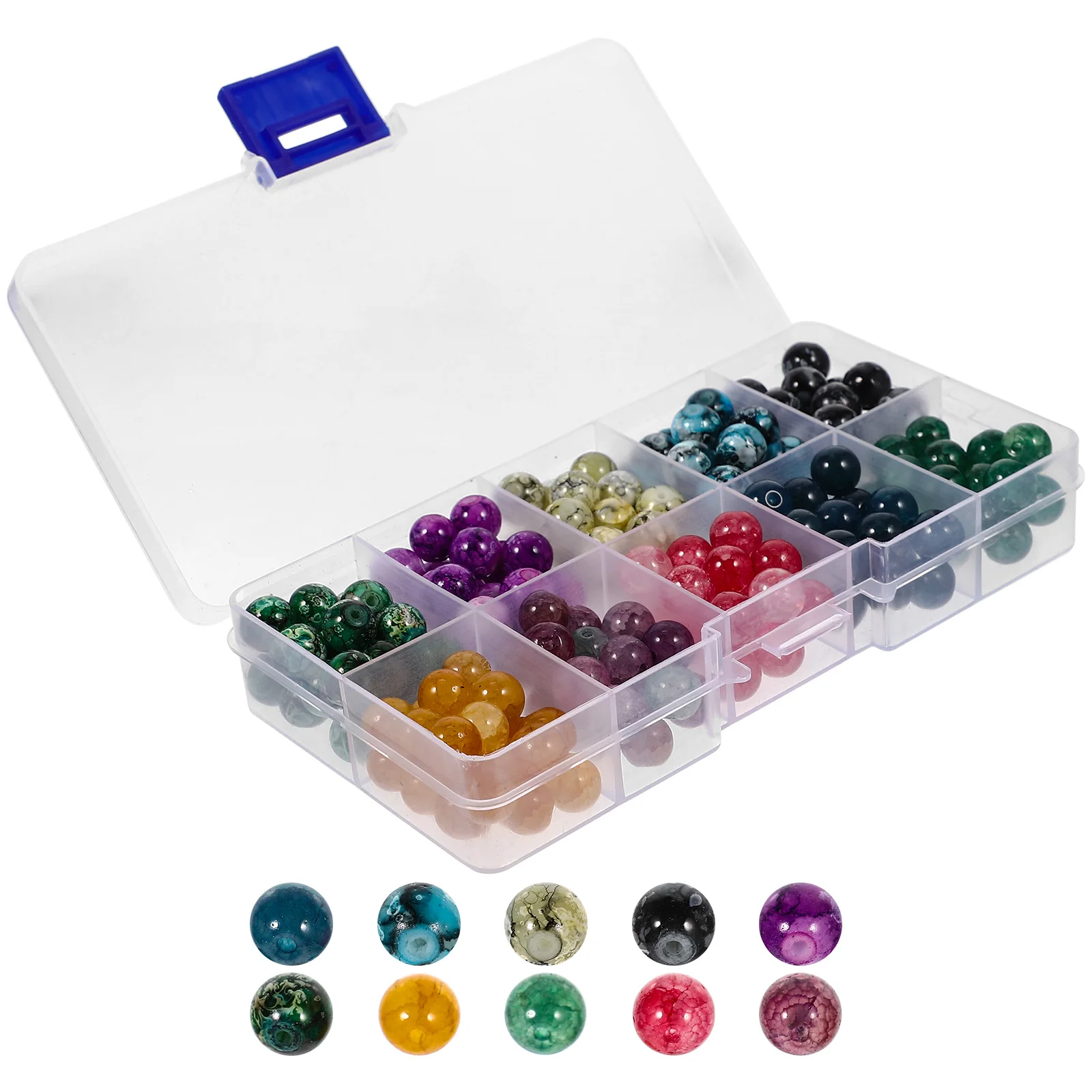 

Round Crystal Glass Jewelry Making Diy Craft Beads Large Hole Spacer Charms Loose Beads For Diy Handicrafts