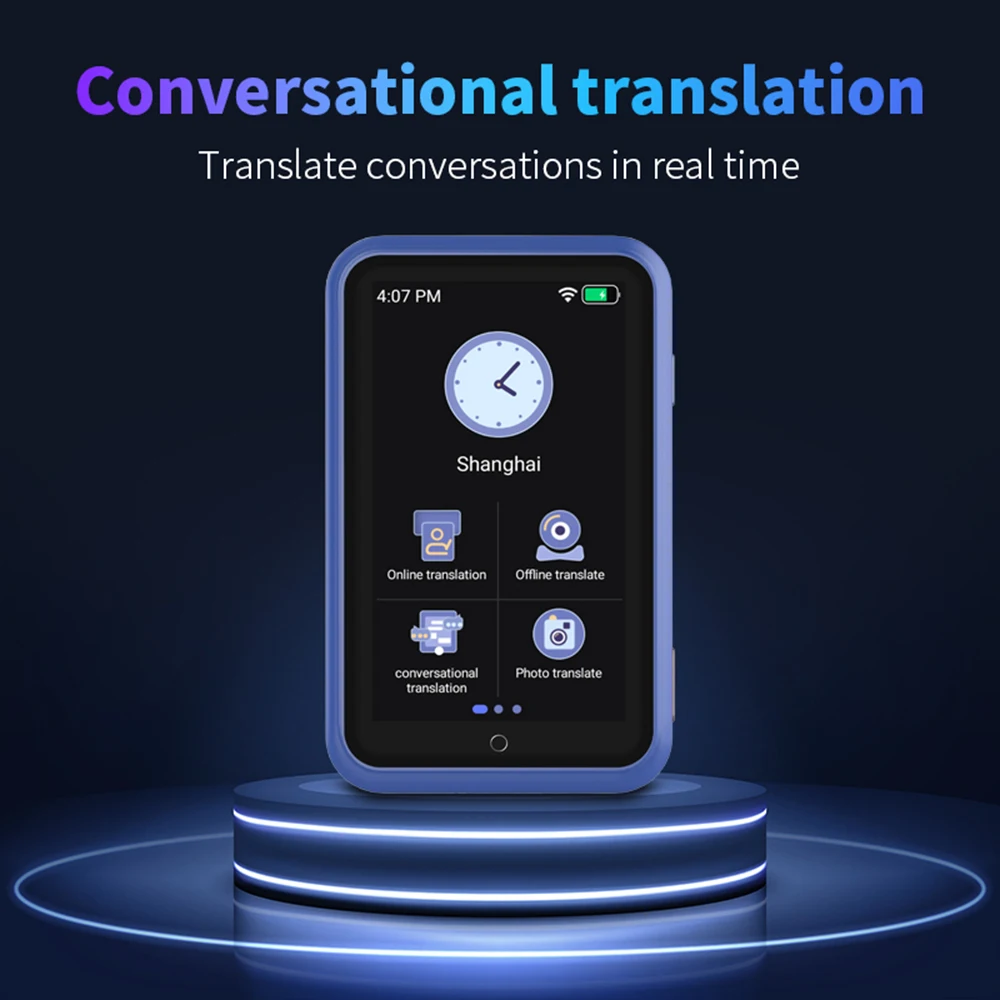 S30 4G Language Translator Device com 138 idiomas, tradução de voz, 19 tradução offline, interpretação simultânea