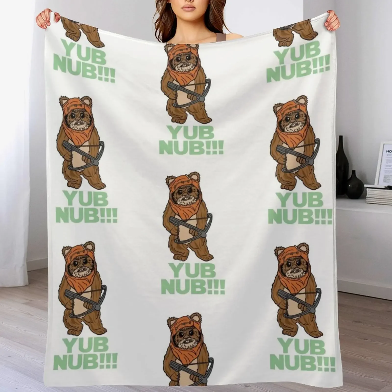 

Ewok Throw Blanket Decorative Sofas Polar halloween Sofa Quilt Blankets