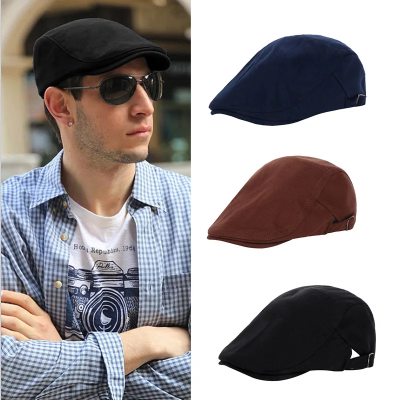 

Beret Caps For Men Freeshipping Cotton Vintage Boina Hat Accessories Beanies Cotton Autumn Winter Warm Luxury Fashion Black 0991