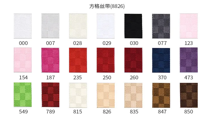 DHK 21 Colors Checked Plaid Polyester Ribbon Gift Wrapping Sewing DIY Decoration S2723