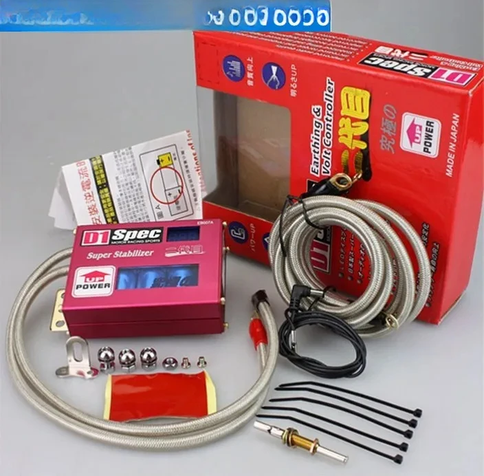 

D1 Automotive Retrofit Universal Rectifier D1 spec Electronic Voltage Stabilizer with Voltage Display Ground Wire Supercapacitor