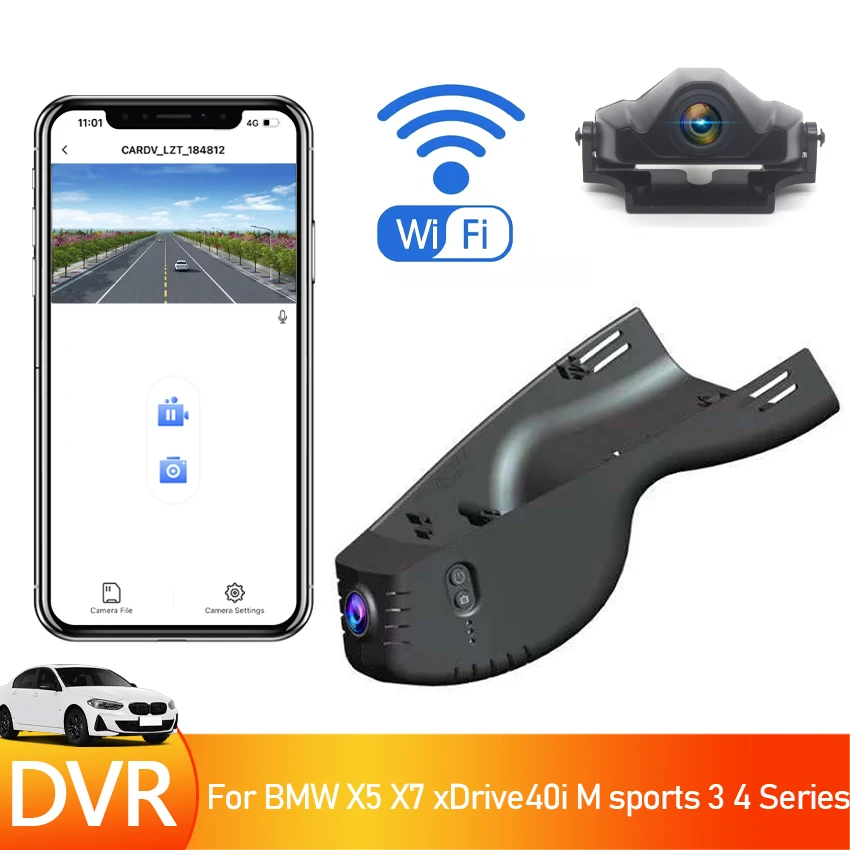 

UHD 4K 2160P Easy Installation Car DVR Wifi Dash Cam Video Recorder Camera For BMW X5 X7 xDrive40i M sports 3 4 Series 2019-2022