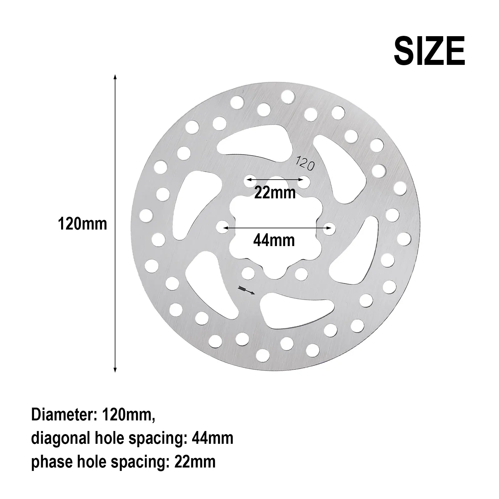 Scooter Maintenance Made Simple With This Reliable Disk Sized at One Hundred Twenty Millimeters With Six Matching Fasteners