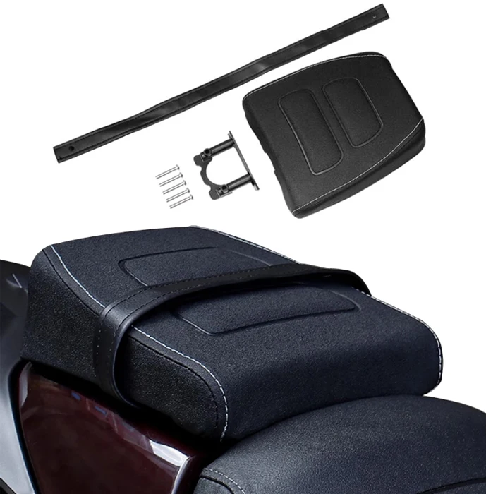 Motorcycle Seat Cushions Passenger Rear Seat Pad Black PU Leaeether Seat Cowl Cushion for Harley Sportster S RH1250S 2021-2022