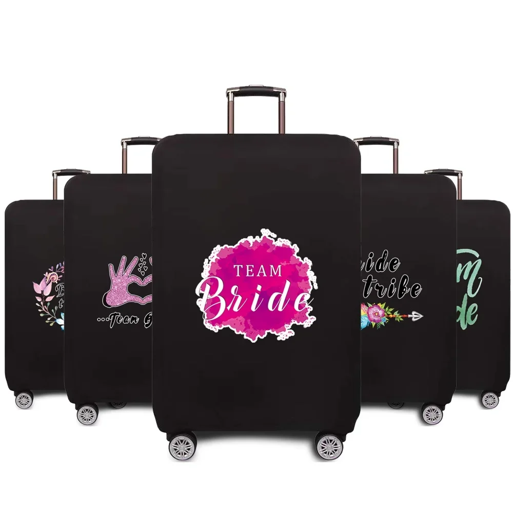 

2024 Travel Accessories Luggage Case Suitcase Protective Cover Bride Pattern Series Elastic Dust Cover Apply 18''-32'' Suitcase