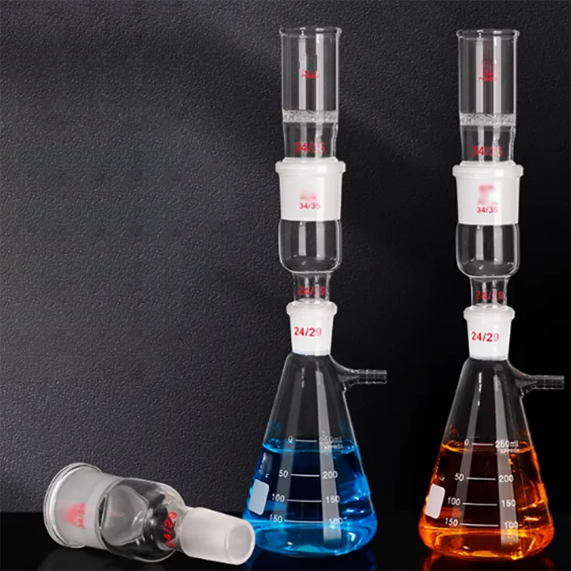 250ml asphalt filter bottle petroleum solubility tester Gouch crucible triangular filter bottle filter device glass instrument