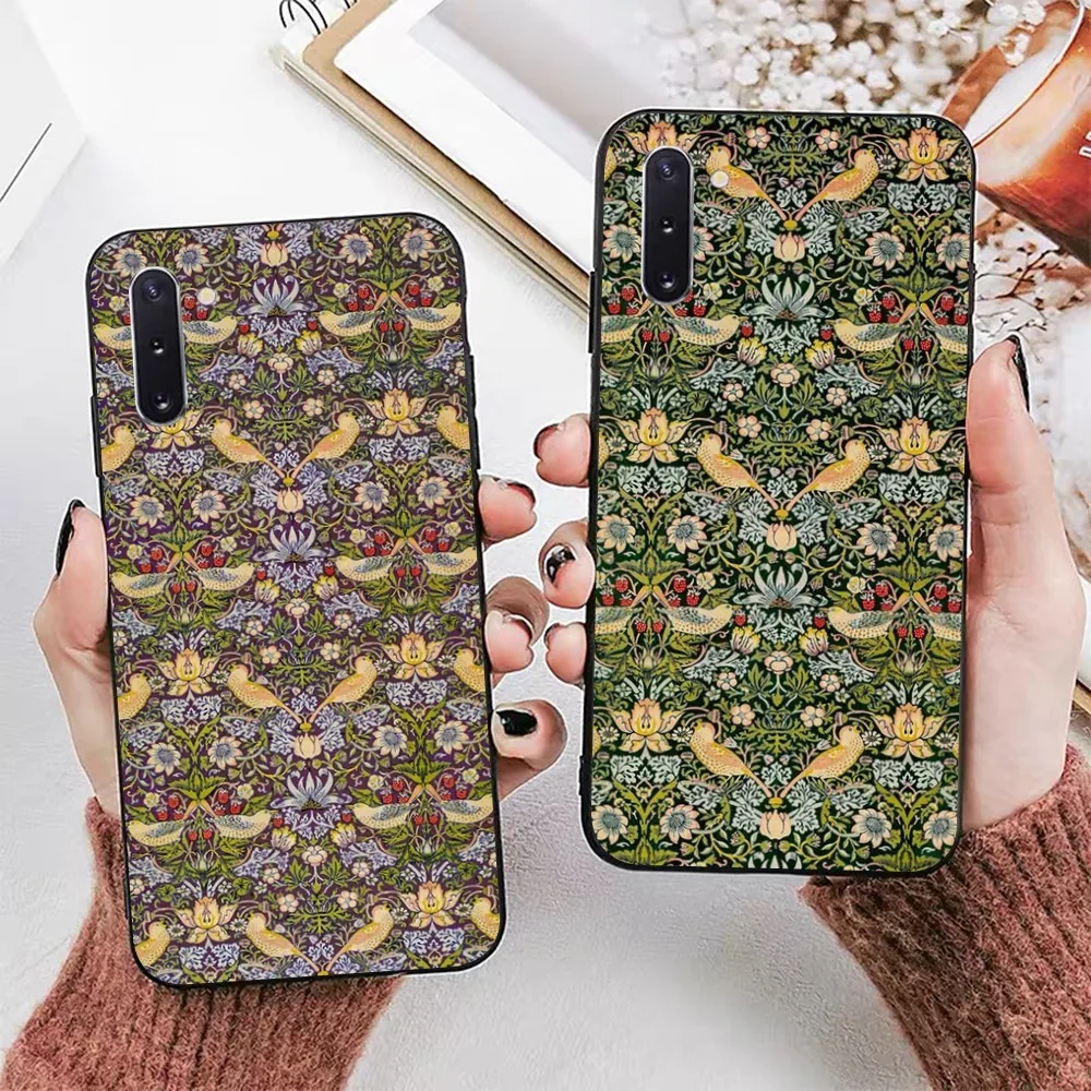 William M-Morris-Strawberry T-Thief Designs PhoneCase For SamsungA13 21 30 31 32 51 52 53 70for HuaweiHonor50 60 70for OPPO vivo