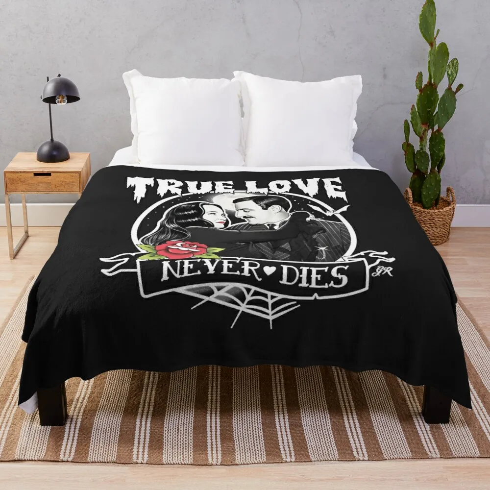 

Morticia and Gomez Throw Blanket Hairys for babies Blankets