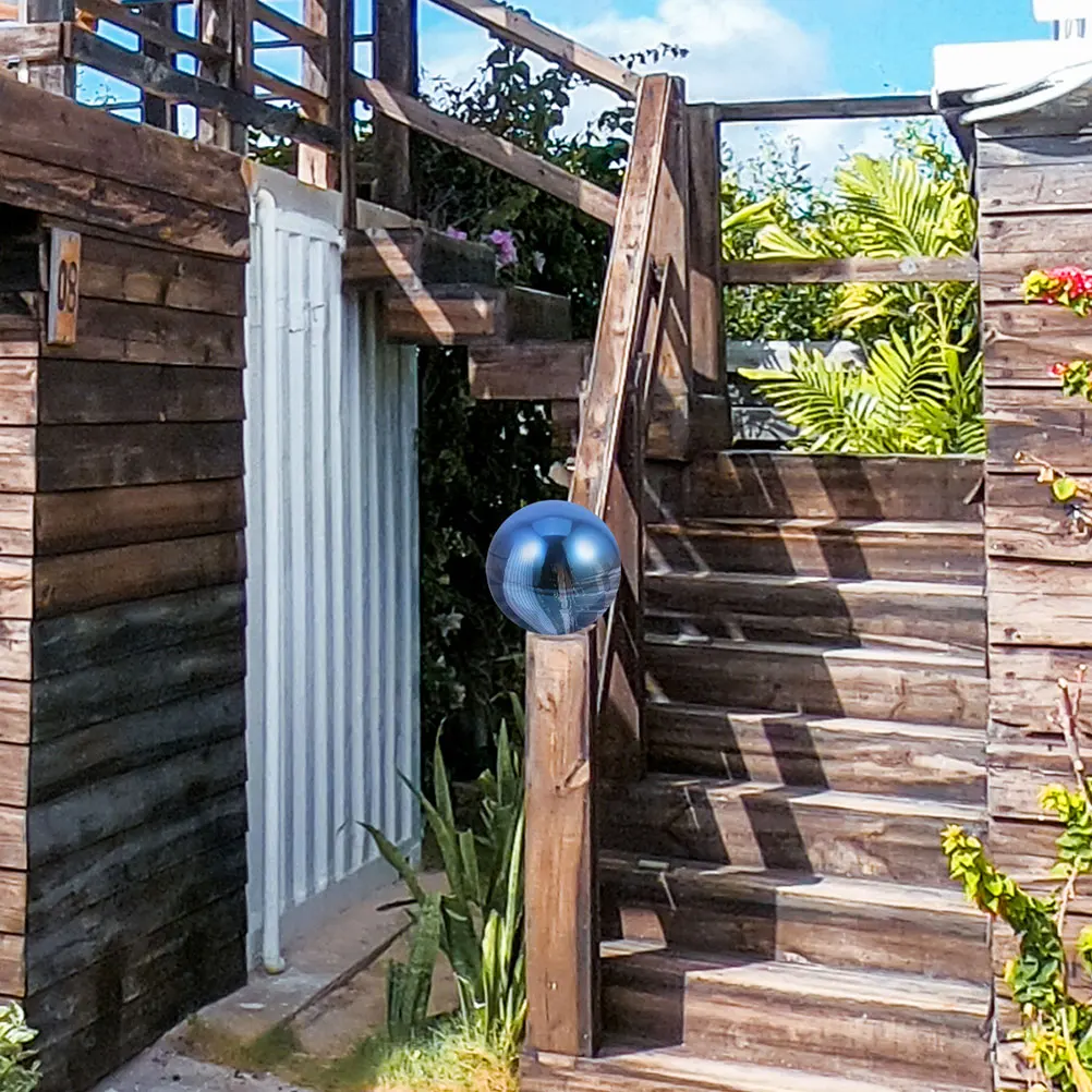 

Colored Reflective Gazing Ball Polished Stainless Steel Garden Mirror Sphere Lawn Ornament Smooth Shiny Globe For Outdoor