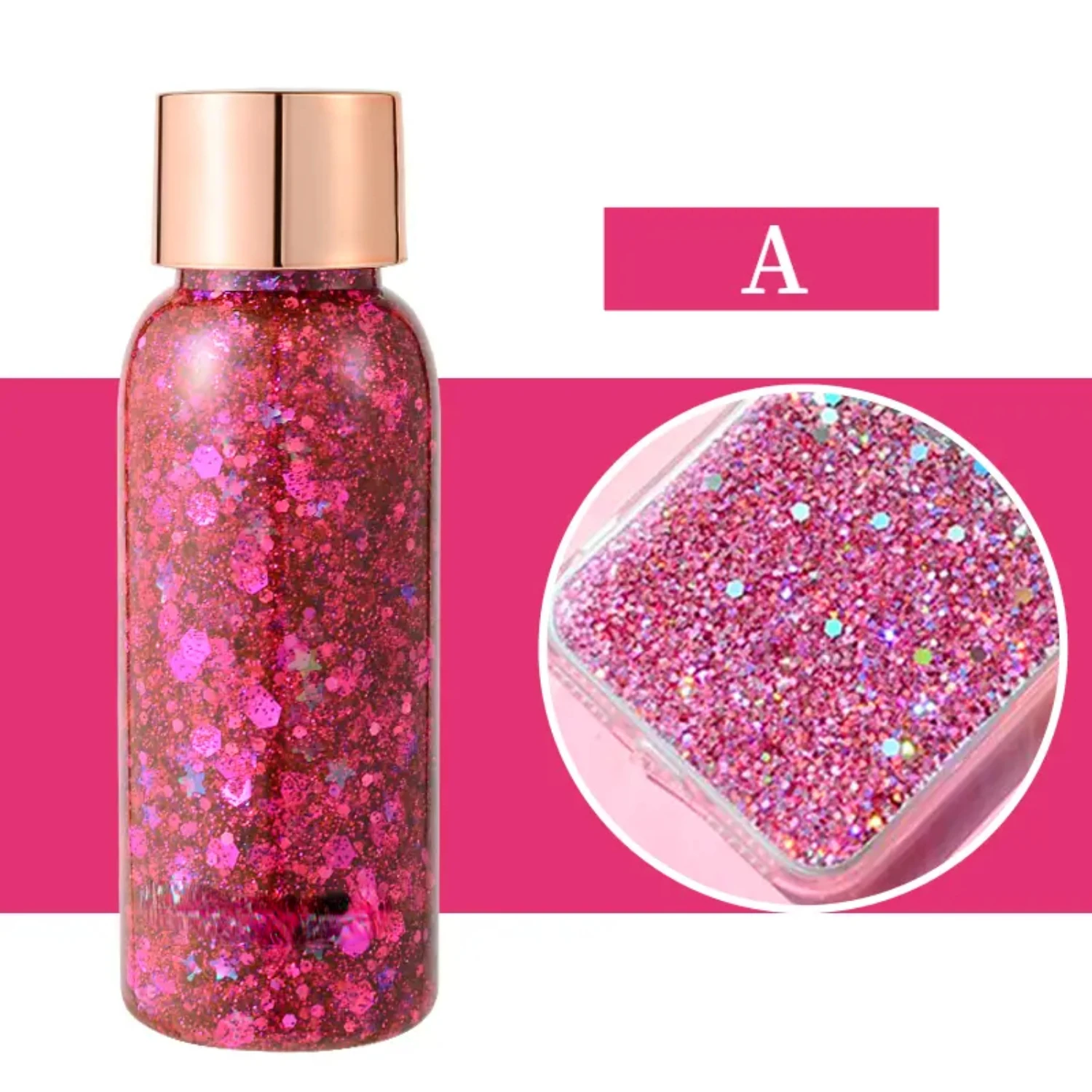 Long Lasting Mermaid Glitter Body Gel Set for Skin and Face - Shimmering Sequins Cream for Eyeshadow, Lip, Nail, and Hair Painti