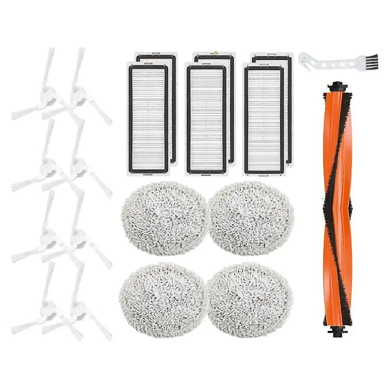 20pcs For Xiaomi Mijia Pro Stytj06zhm Main Side Brush Mop Hepa Filter