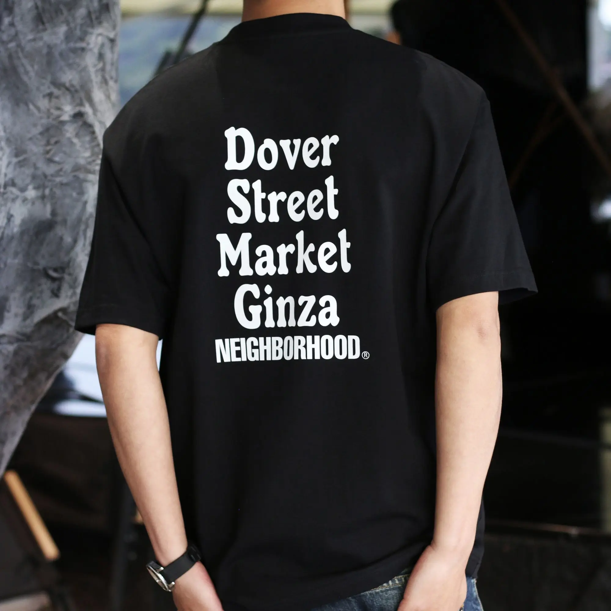 NEIGHBORHOOD NBHD Heavy‑Weight 280GSM Printed Short‑Sleeve T‑Shirt Loose Casual Summer Unisex Couple Daily Tops